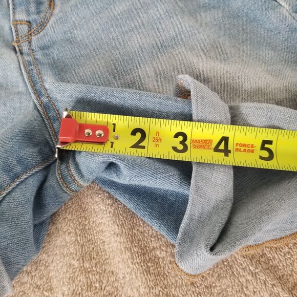 Old Navy Denim Jean Shorts Womens Size 2 Cuffed Rolled Stretch Distressed - Picture 5 of 7